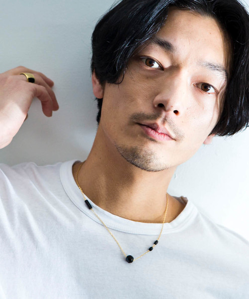 Genri（ゲンリ） ネックレス Genri/ オニキスチェーン通しネックレス