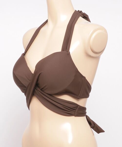 Beach Queen（ビーチクイーン） 水着 334811 無地クロストップ単品