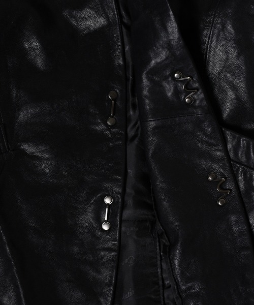 USA製 90s Remy レザーテーラードジャケット Remy Leather Fashions】Made in U.S.A. Leather Western Jacket