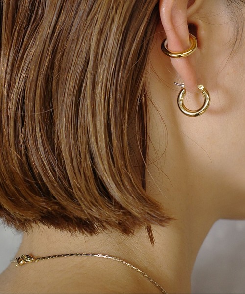 SIGNAL ピアス 「SIGNAL/シグナル」Chunky Hoop Pierce 15mm