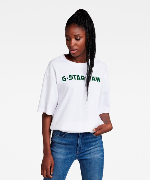 送料込★G-Star★Flock Tシャツ G-Star RAW｜【公式ショップ】FLOCK G-SCRIPT LOOSE T-SHIRT