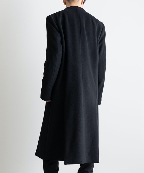 ATO（アトウ） ノーカラーコート コート LAYERED COAT メンズ