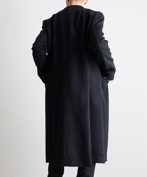 ATO（アトウ） ノーカラーコート コート LAYERED COAT メンズ