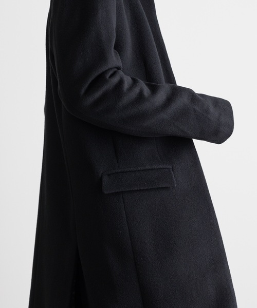 ノーカラーコート コート LAYERED COAT メンズの画像