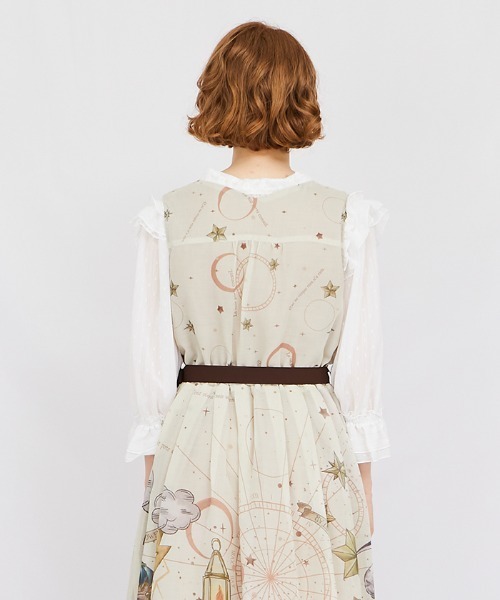 axes femme シャツ ブラウス 2WAYラメ混ドビー素材ブラウス