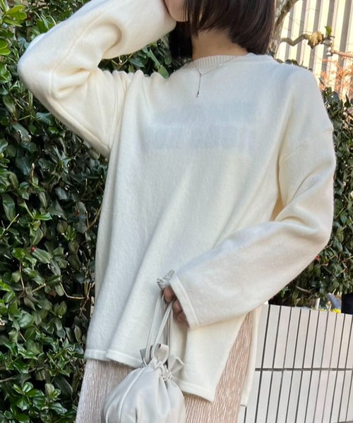 ニット セーター サイドスリットニット レディース : ZOZOTOWN