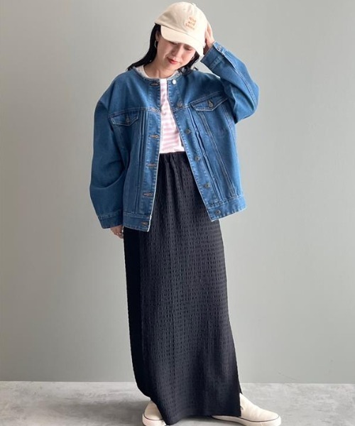 Green Parks（グリーンパークス） ジャケット Gジャン ノーカラー