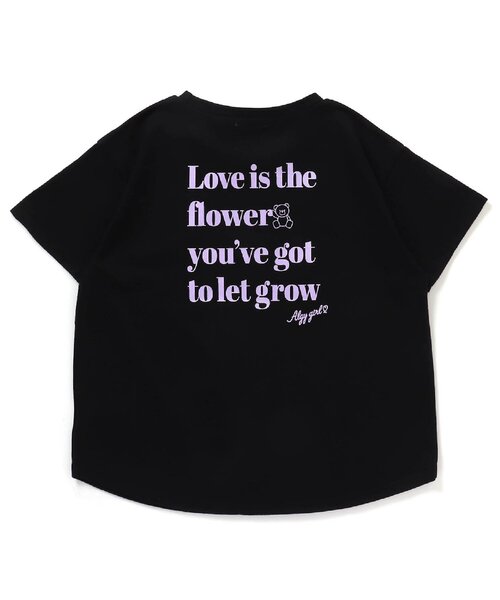 algy tシャツ Tシャツ バックロゴラウンドTシャツ キッズ