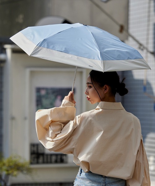 Wpc. 晴雨兼用 日傘 長傘 日傘 完全遮光 折りたたみ傘 形状記憶 軽量