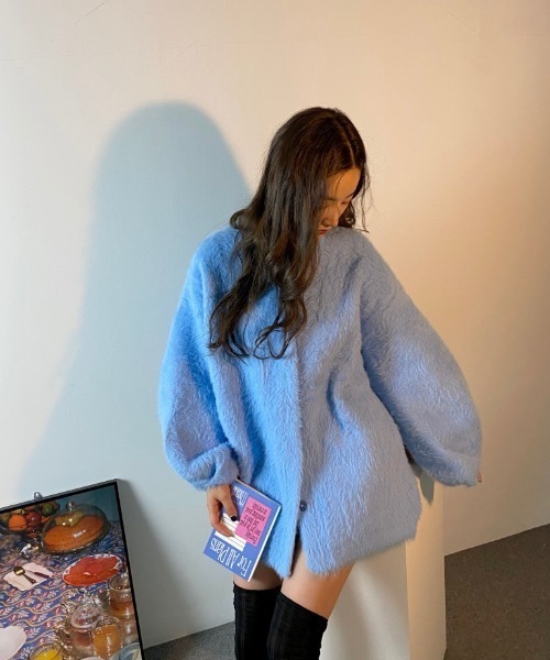 ニット セーター ボリュームスリーブシャギーニット レディース N.s ニット セーター ボリュームスリーブシャギーニット