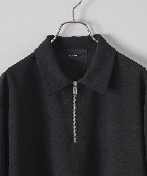 Black＆White メンズ ハーフジップアップシャツ 2L HALF ZIP UP PULLOVER ハーフ ジップ アップ プルオーバー