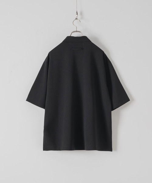 Black＆White メンズ ハーフジップアップシャツ 2L DOOPZ（ドープス）の「Dry Smooth Half Zip Shirt - ドライ