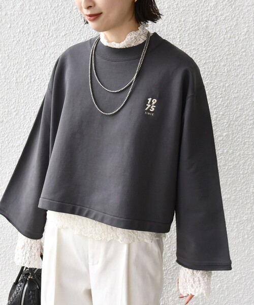トレーナー スウェット * 「洗濯機可能」ベア 裏毛 刺繍 ロゴ プルオーバー 24SS  レディース SHIPS トレーナー スウェット * 「洗濯機可能」ベア 裏毛 刺繍