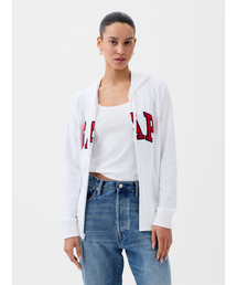 GAP パーカー GAPロゴ ジップアップ レディース : ZOZOTOWN