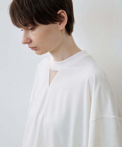 tシャツ 「tageechita」オーバーサイズコントラストシアードッキングTシャツ・トップス レディース メンズ tageechita tシャツ 「tageechita」オーバーサイズコントラスト