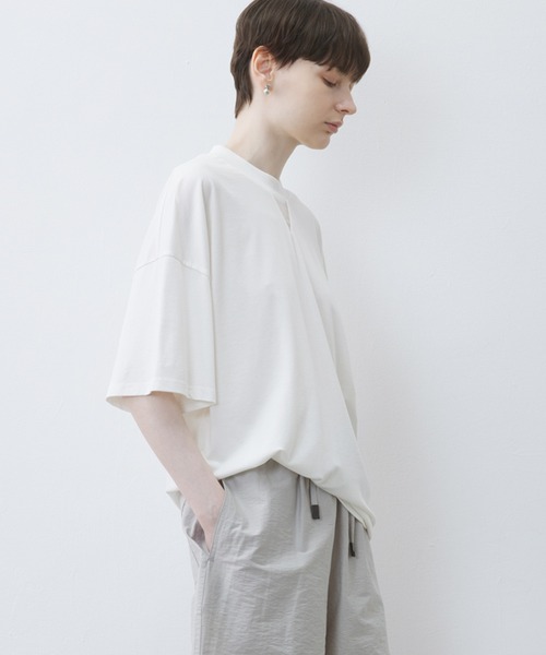 tシャツ 「tageechita」オーバーサイズコントラストシアードッキングTシャツ・トップス レディース メンズ tageechita tシャツ 「tageechita」オーバーサイズコントラスト