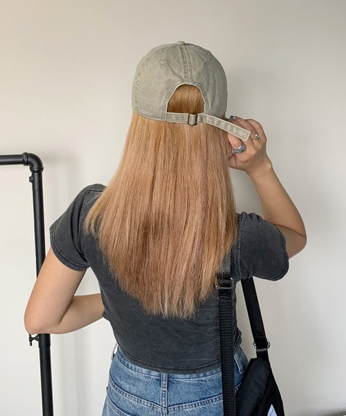 non-hedge（ノンヘッジ） キャップ 帽子 刺繍ロゴダメージキャップ