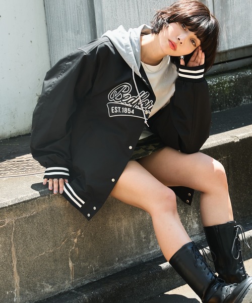 WEGO スタジャン WEGO/フードワッペンスタジャン メンズ
