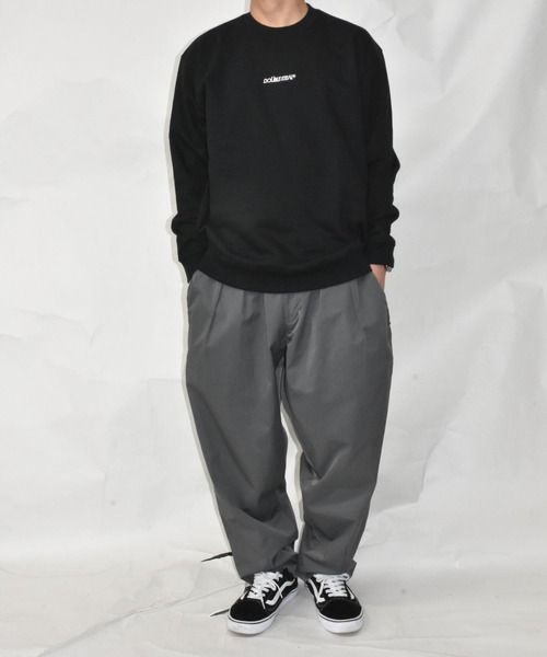 DOUBLE STEAL（ダブルスティール） トレーナー スウェット ロゴ刺繍 裏