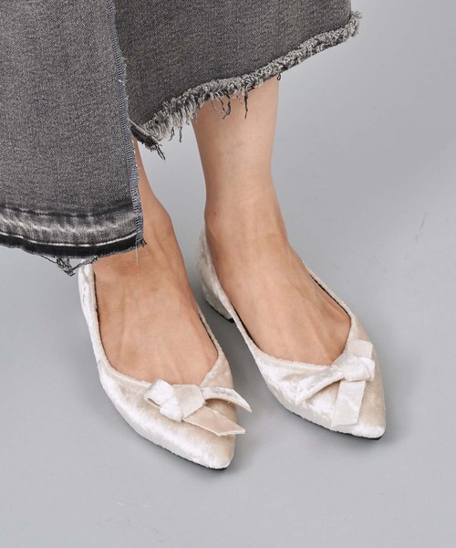 carino パンプス ベルベットリボンパンプス : ZOZOTOWN Yahoo!店
