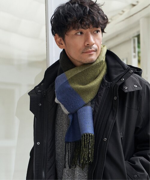 ikka（イッカ） マフラー 「抗菌防臭」リバーシブルチェックマフラー