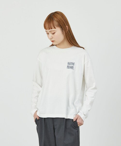 tシャツ GREY LABEL SHARP LOGOロンT レディース MACKINTOSH PHILOSOPHY tシャツ GREY LABEL SHARP LOGOロンT