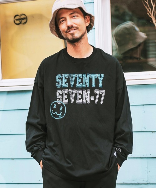 seventy seven tシャツ mlt4834- middle onz over size L-S t-shirts