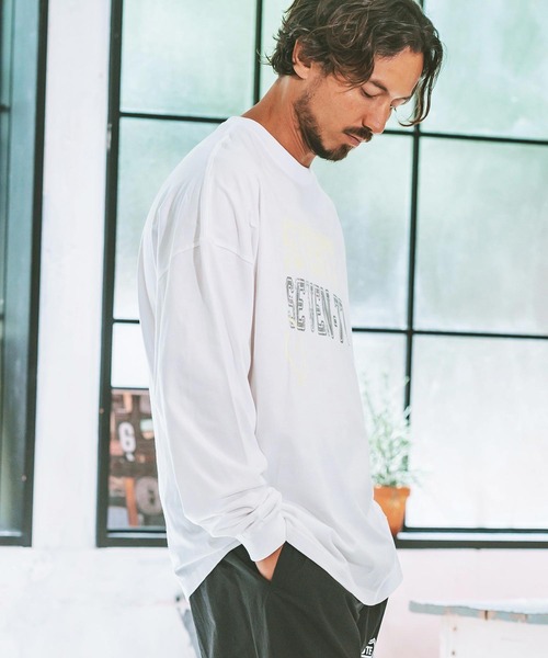 seventy seven tシャツ mlt4834- middle onz over size L-S t-shirts