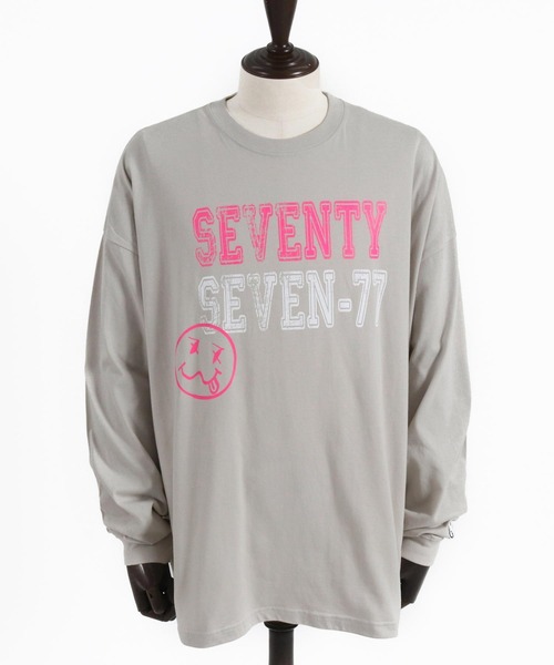 seventy seven tシャツ mlt4834- middle onz over size L-S t-shirts