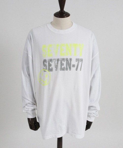 seventy seven tシャツ mlt4834- middle onz over size L-S t-shirts