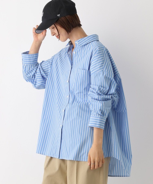 LEPSIM（レプシィム） ブラウス シャツ BIGストライプシャツ 141726