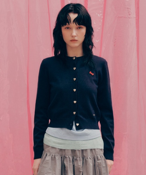 カーディガン GUESS × HELLO KITTY LADIES' L/Slv Cardigan Sweater カーディガン ハローキティー コラ