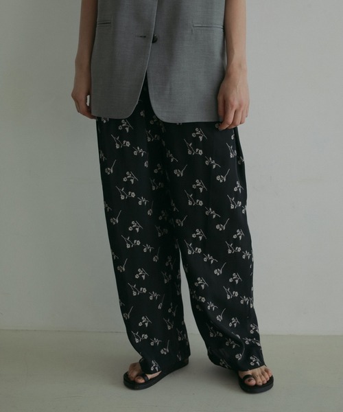 海外限定スパイク販売 Pants Jacquard Flower パンツ anuke レディース ZOZOTOWN : パンツ