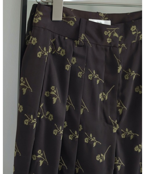 anuke パンツ Flower Jacquard Pants レディース : ZOZOTOWN