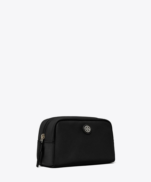 国内直営【Tory Burch】ヴァージニア コスメティックケース ヴァージニア メタリック カーブ コスメティックケース
