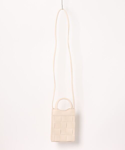 AVALON ショルダーバッグ バッグ PUレザー編みミニバッグ レディース