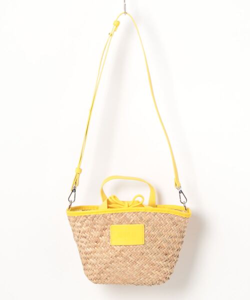 MSGMカゴバック　完売品 MSGM 「MSGM」 かごバッグ ONE SIZE イエロー レディース