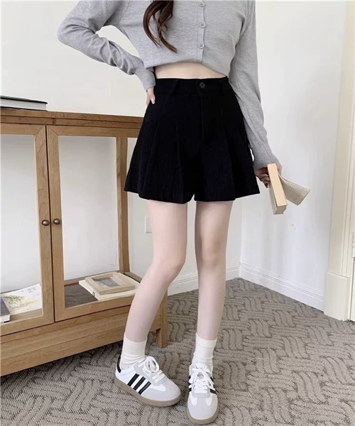 FREE STYLISTS ワイドパンツ パンツ コーデュロイ ウエストタック