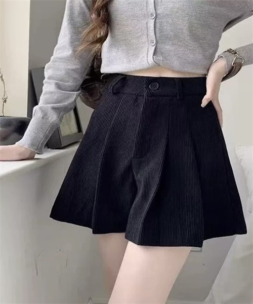 FREE STYLISTS ワイドパンツ パンツ ウエストタック コーデュロイ
