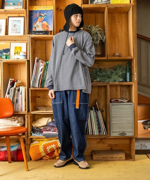 新品 ニコアンド ストライプ ロングスリーブ Tシャツ GEORGE'S niko and（ニコアンド）の「[Fishs Eddy(フィッシュエディ