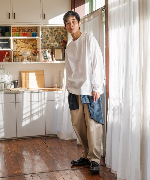 niko and… tシャツ USAコットンロングスリーブTシャツ メンズ