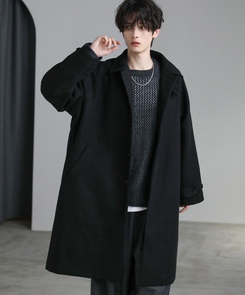 ASTRONOMY ステンカラーコート コート ビッグシルエットスタンドネック