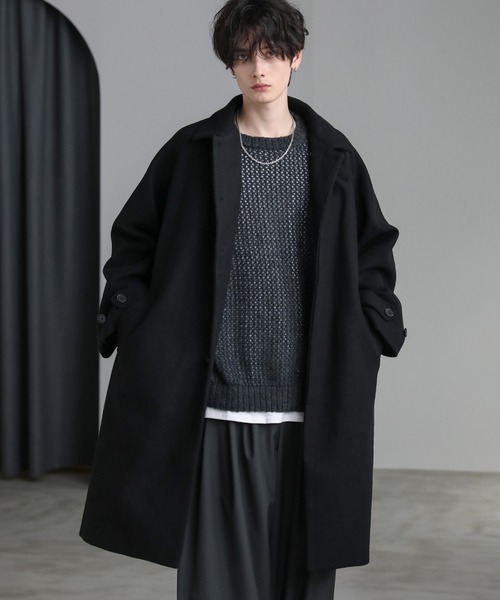 ASTRONOMY ステンカラーコート コート ビッグシルエットスタンドネック