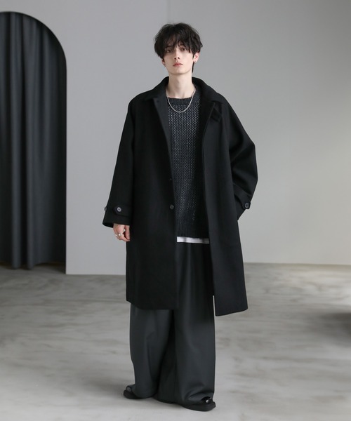 ASTRONOMY ステンカラーコート コート ビッグシルエットスタンドネック