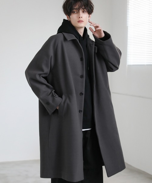 ASTRONOMY ステンカラーコート コート ビッグシルエットスタンドネック