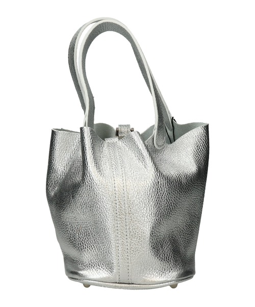 andrea cardone ハンドバッグ 「ANDREA CARDONE」メタリックレザー 