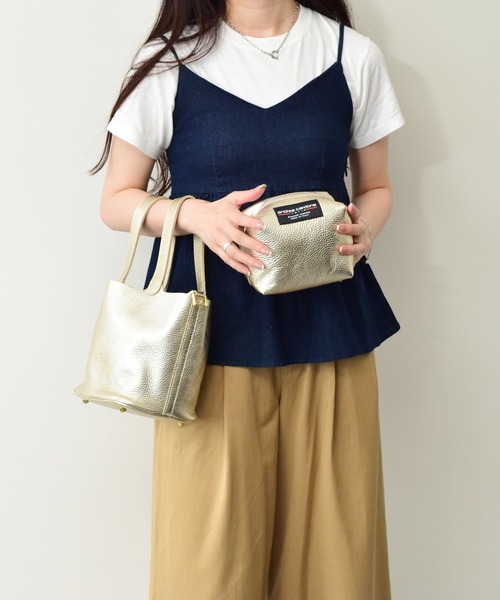 andrea cardone ハンドバッグ 「ANDREA CARDONE」メタリックレザー