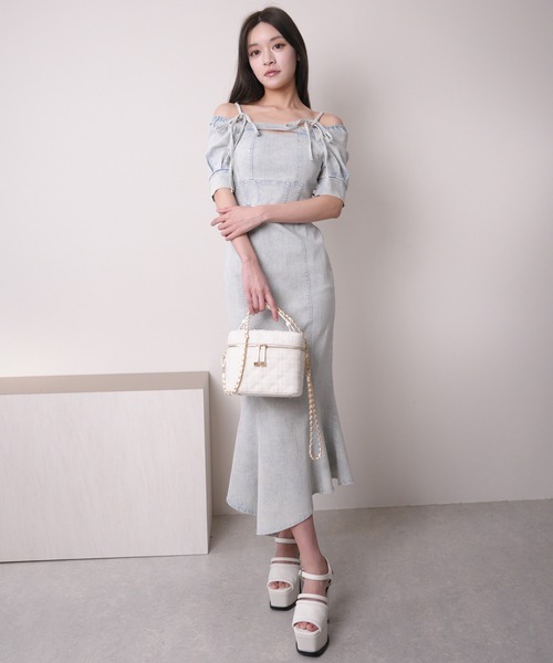 LIP SERVICE（リップサービス） ワンピース バストオープンデニム