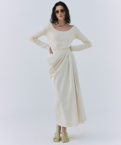 JOSE MOON（ジョゼムーン） ワンピース DOCKING DRAPE DRESS