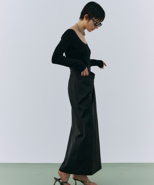 JOSE MOON（ジョゼムーン） ワンピース DOCKING DRAPE DRESS